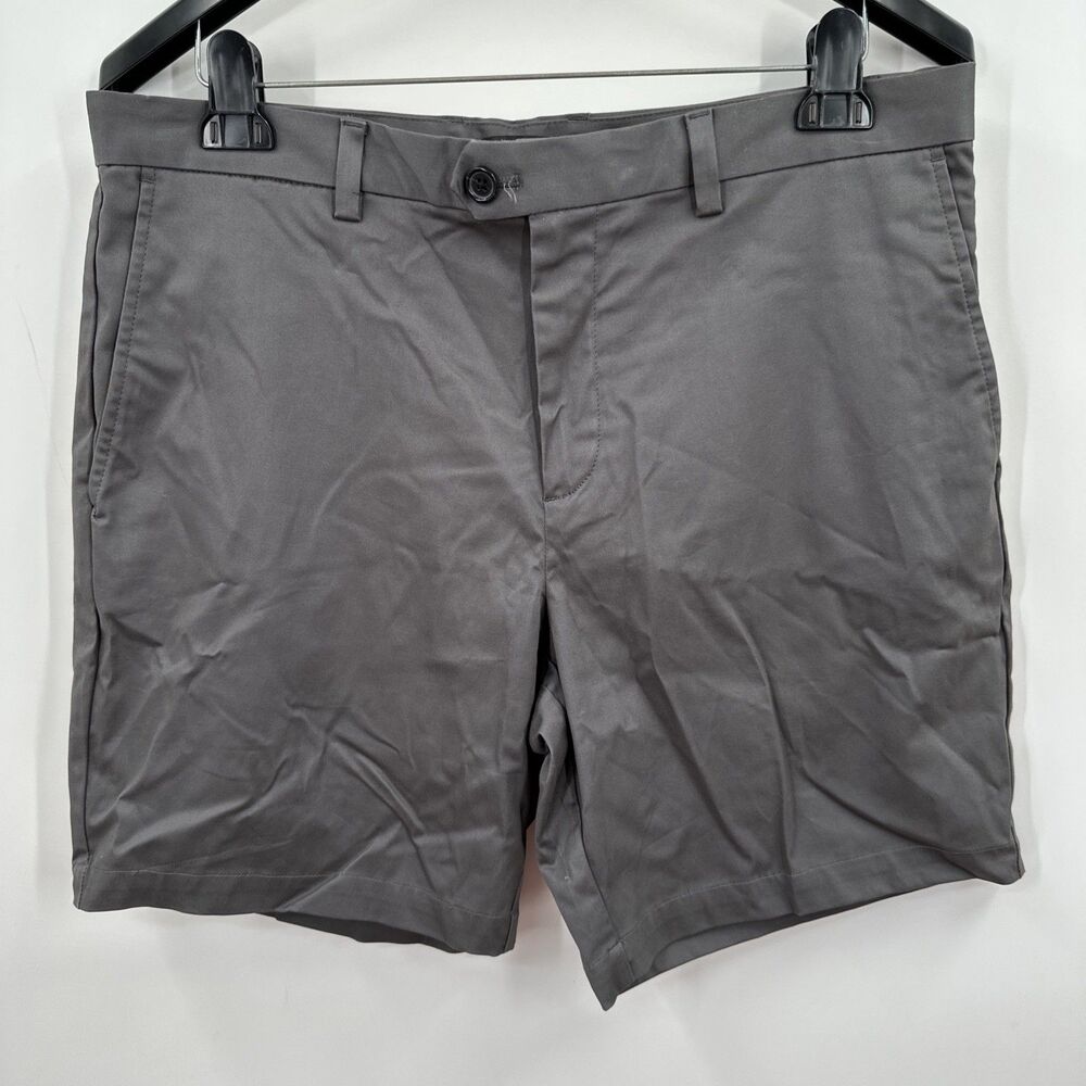Banana Republic Aiden Shorts Size 35 Men's Gray 7.5" Inseam Cotton Stretch